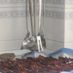 Tomates rojos secos en aceite